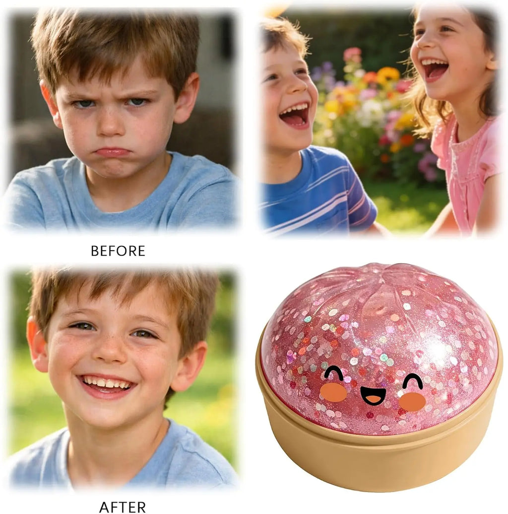 Viral Dumpling Squishy ULTRA RARE Pearl Pink Glitter Hidden Edition | Squishy Dumpling Slow Rise Stress Relief Fidget Toy Soft TPR Squeeze Ball ASMR Sensory Gift Cute Blind Box Squishy Butter Feel Hand Toy Relaxing Squeeze Toy S Food