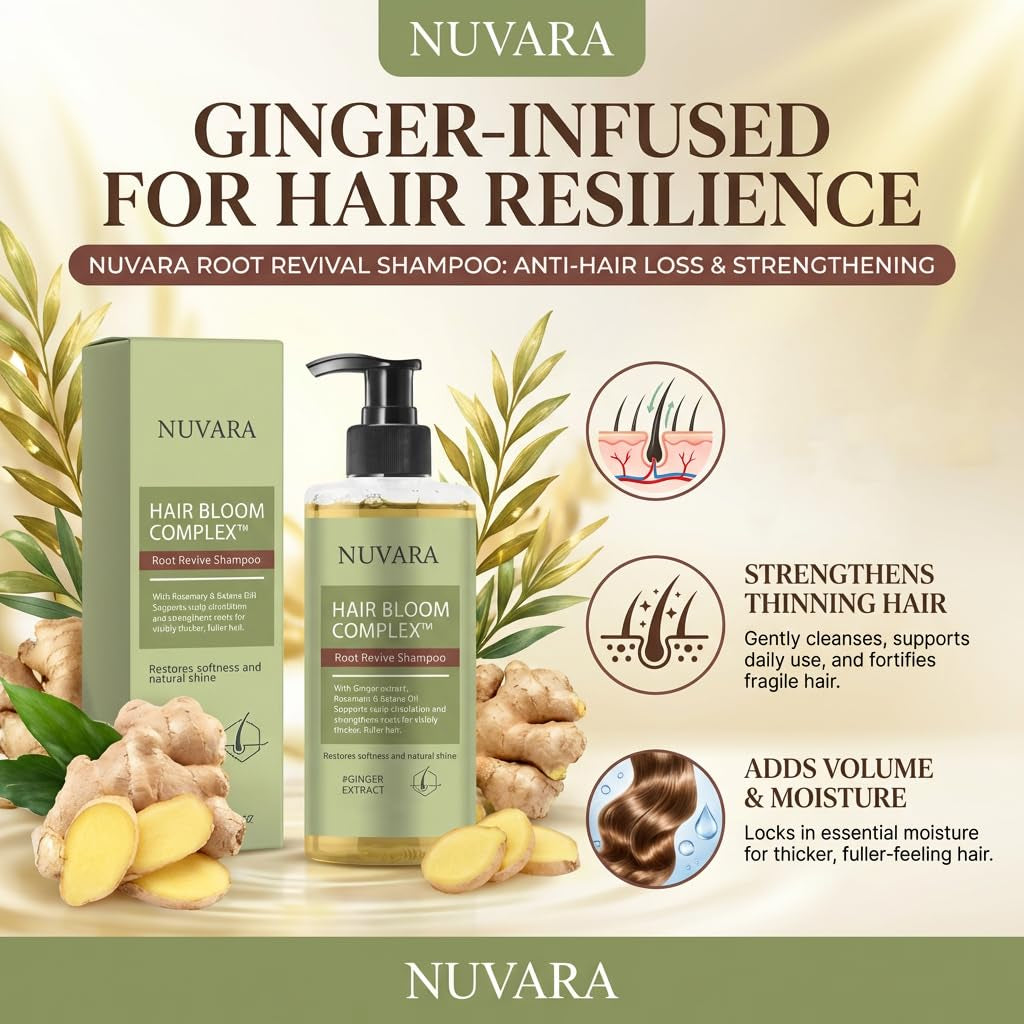 Shampoo, Root Revival Shampoo, Thinning Hair, Volumizing for Fine Hair, Strengthening for Damaged Hair, 100ML/3.38OZ