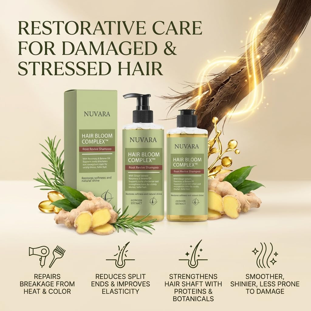 Shampoo, Root Revival Shampoo, Thinning Hair, Volumizing for Fine Hair, Strengthening for Damaged Hair, 100ML/3.38OZ