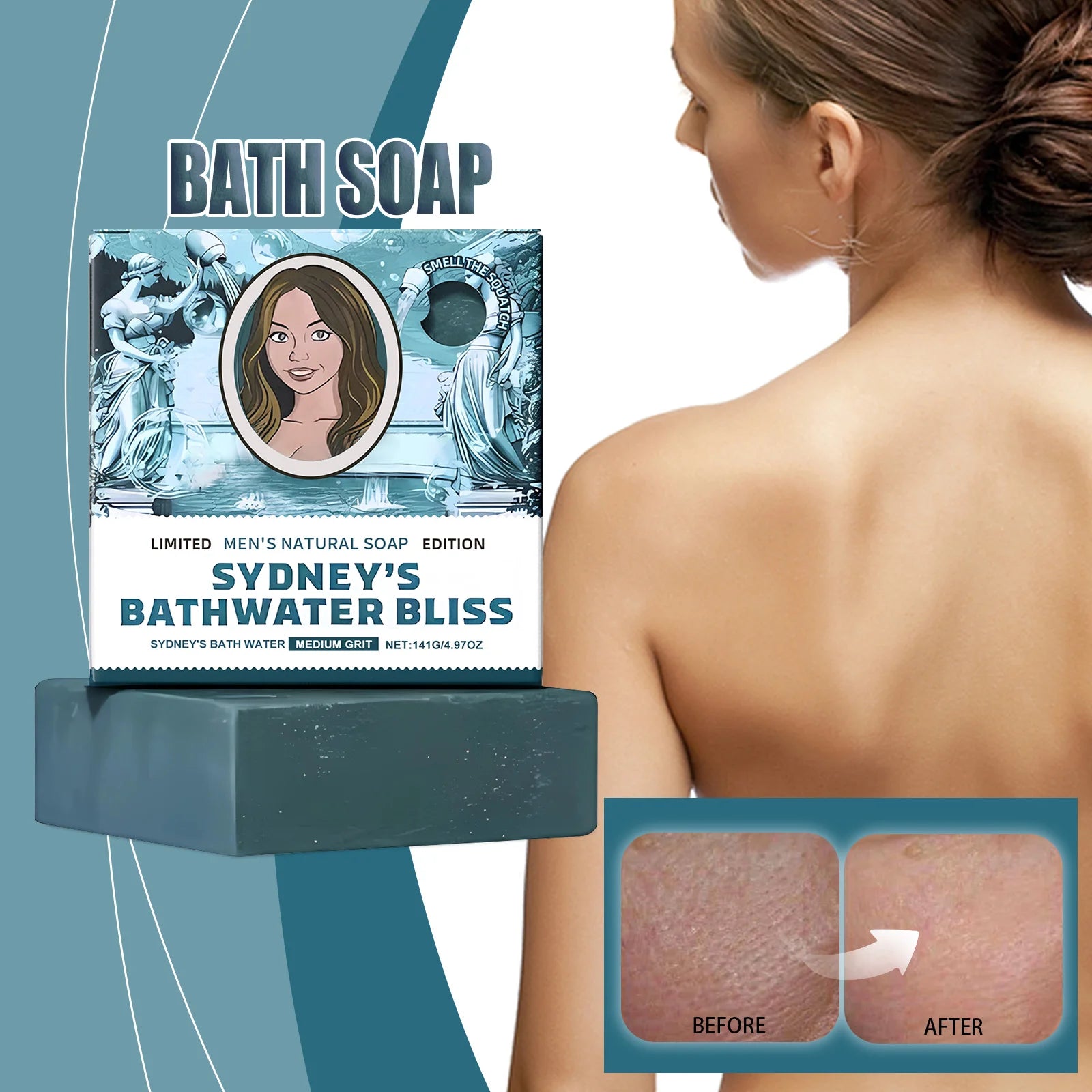 Natural Fragrance Body Soap Bar Deep Cleansing Bar Soap Moisturizing Shower Soap for Oily Skin Body Odor Control Rich Lather