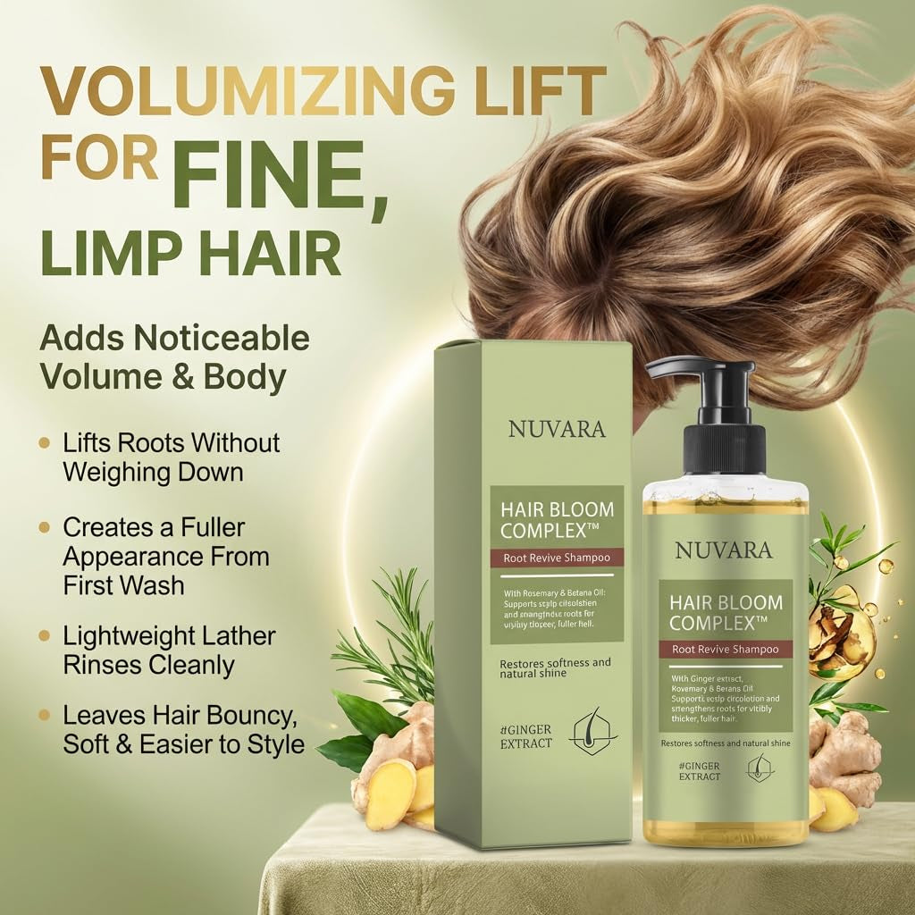 Shampoo, Root Revival Shampoo, Thinning Hair, Volumizing for Fine Hair, Strengthening for Damaged Hair, 100ML/3.38OZ