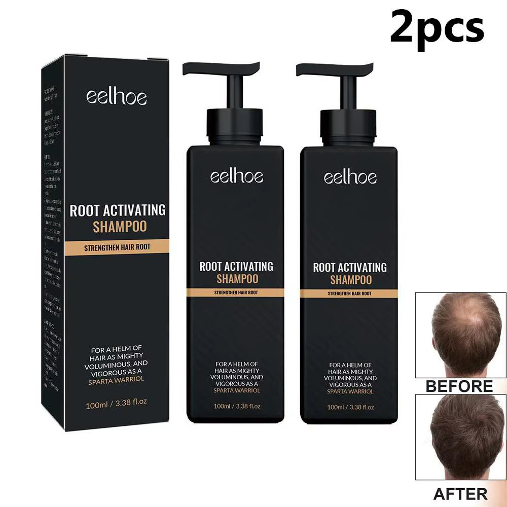 2PCS anti Baldness Shampoo Thickening Shampoo Root Activator Shampoo Nourish Hair Regrowth Shampoo for Thinning Hair & Hair Loss