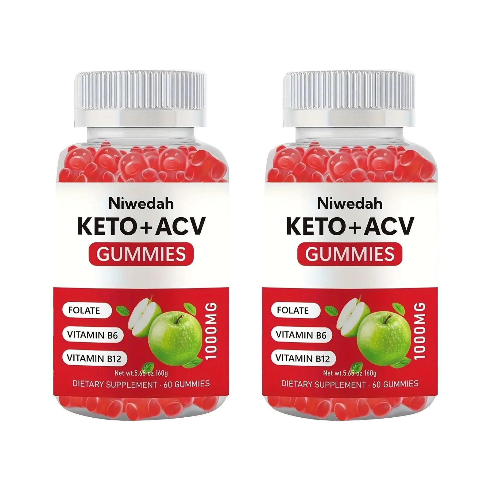 Apple Cider Vinegar Gummies | Daily Wellness Support, Metabolism & Digestive Support, Easy-To-Take ACV Alternative
