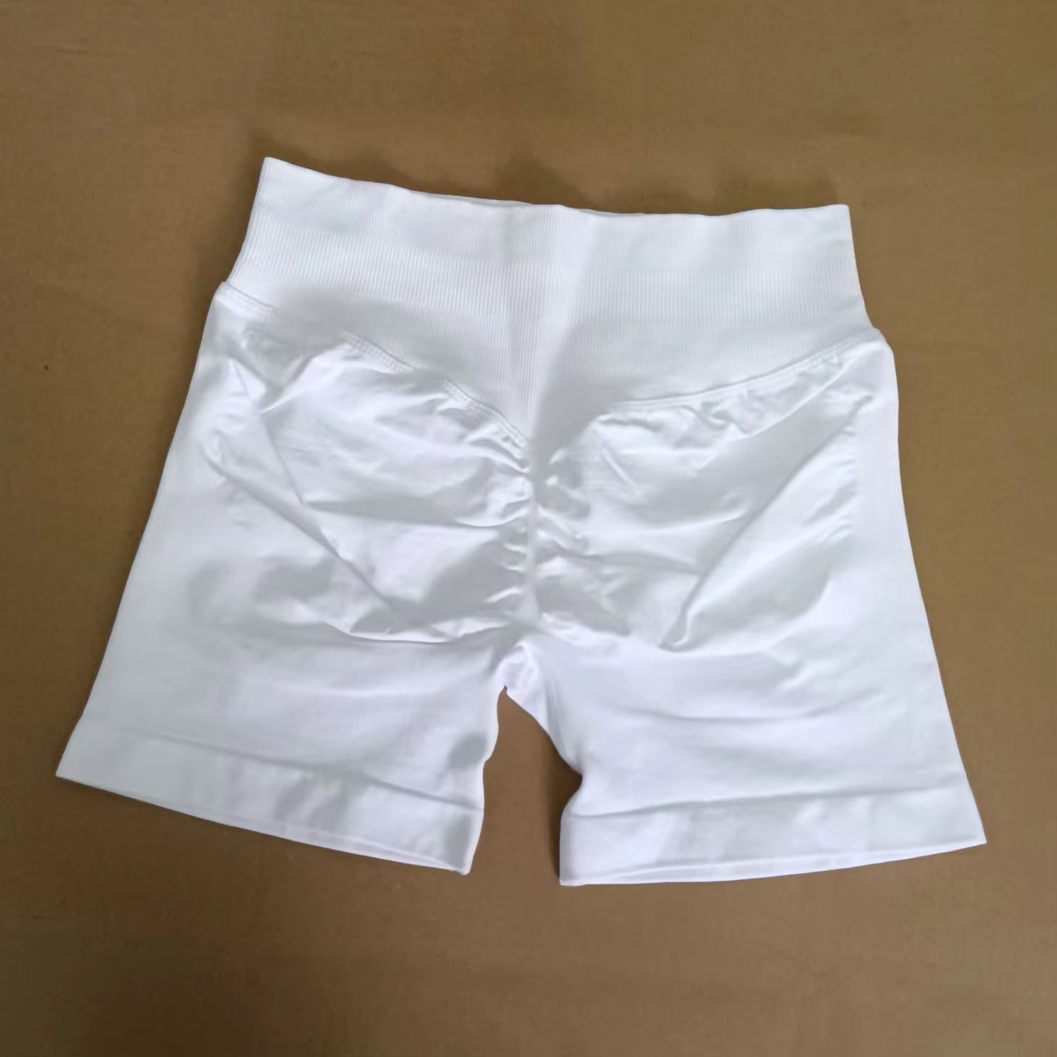 Impact Shorts 4.5" Women Fitness Sports Biker Shorts Low Ribbed Band Gym Workout Scrunch Butt Yoga Seamless Leggings
