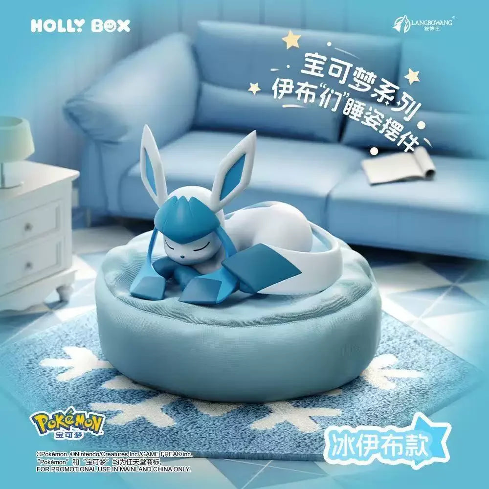 Spot Hot Anime Character Eevee Multi Form Series Blind Box Desktop Decoration Ornament Set Toy Scene Building Props Mystery Gift