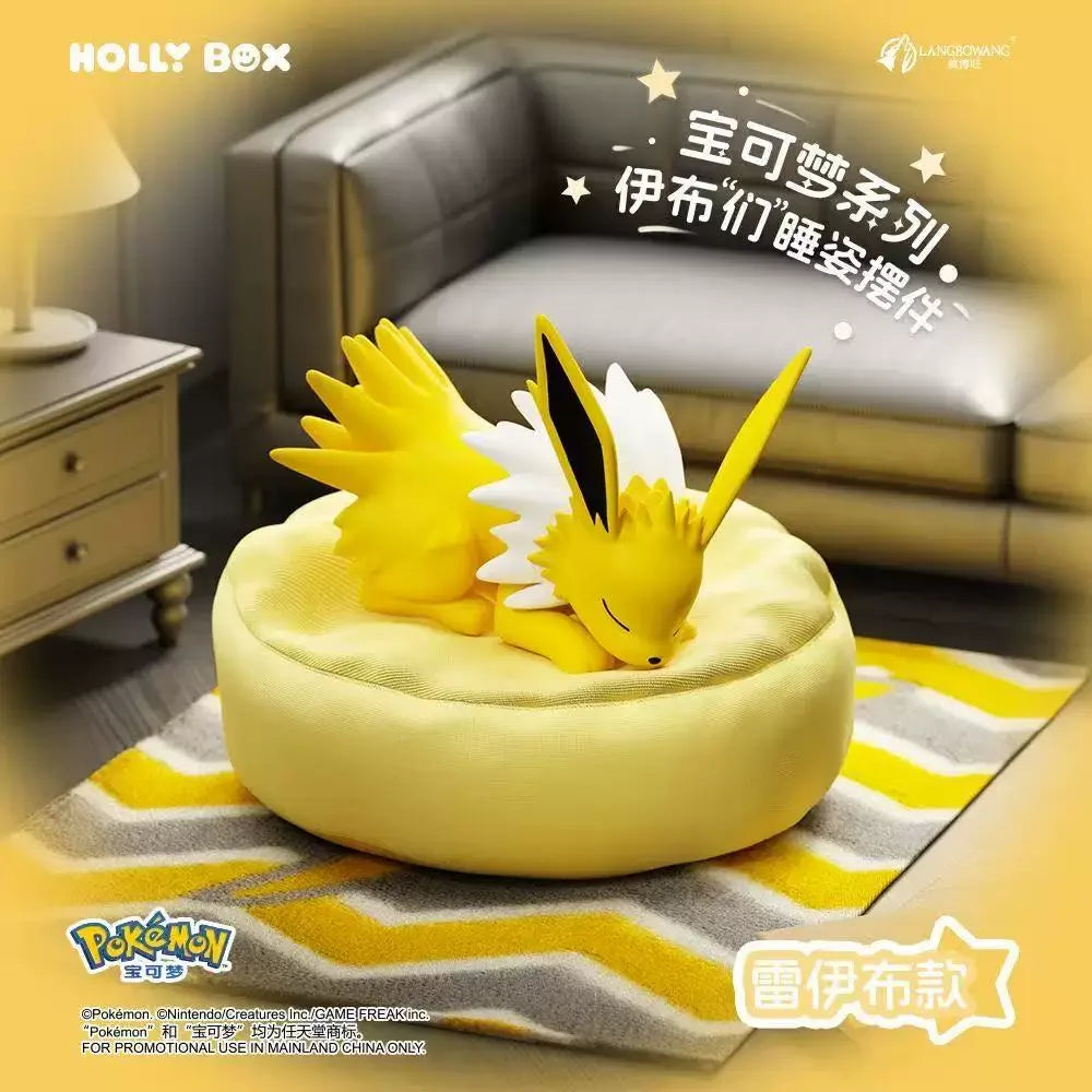 Spot Hot Anime Character Eevee Multi Form Series Blind Box Desktop Decoration Ornament Set Toy Scene Building Props Mystery Gift