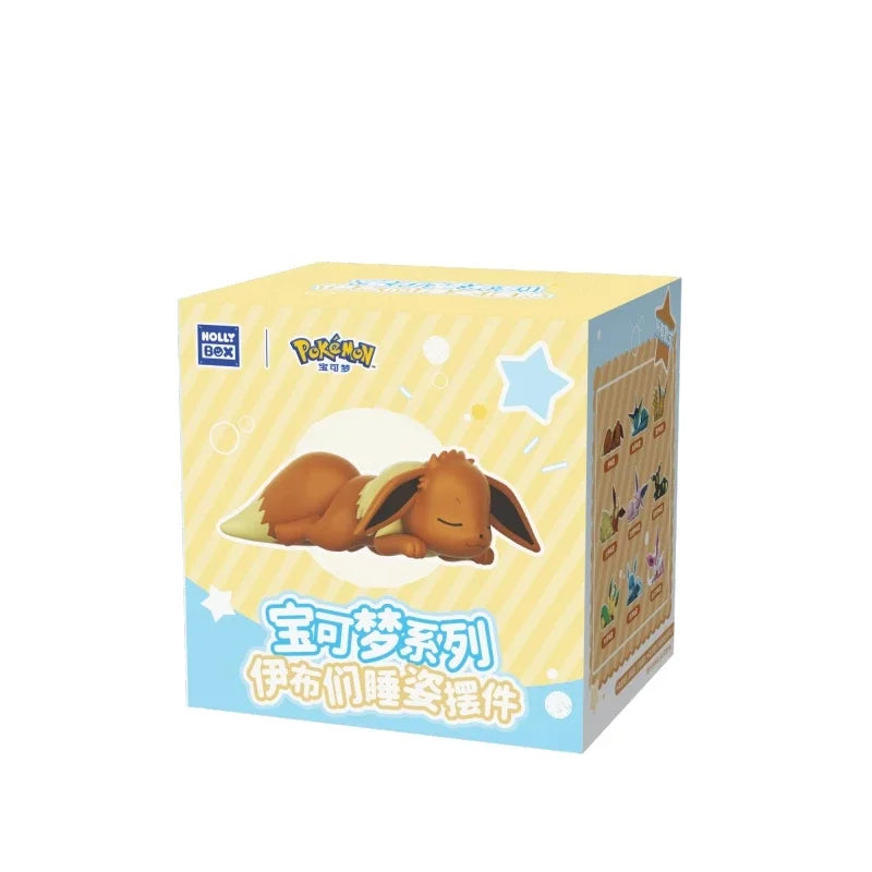 Spot Hot Anime Character Eevee Multi Form Series Blind Box Desktop Decoration Ornament Set Toy Scene Building Props Mystery Gift
