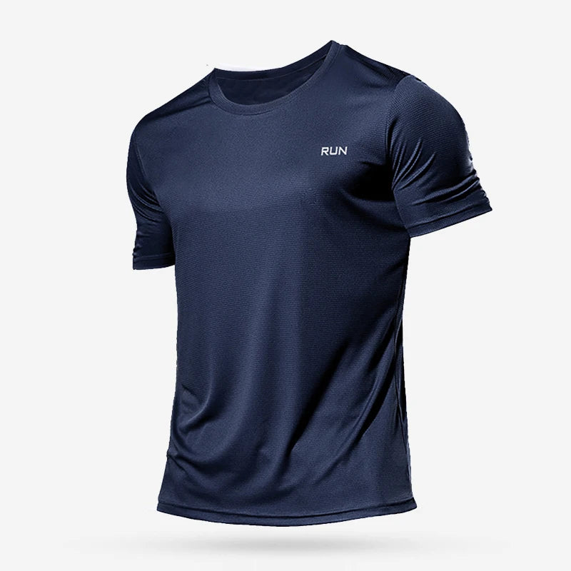 Summer Mens Quick Dry Running Bodybuilding Shirts Sport Gym T Shirt Men Short Sleeve Fitness Tops Oversized T-Shirt Jersey