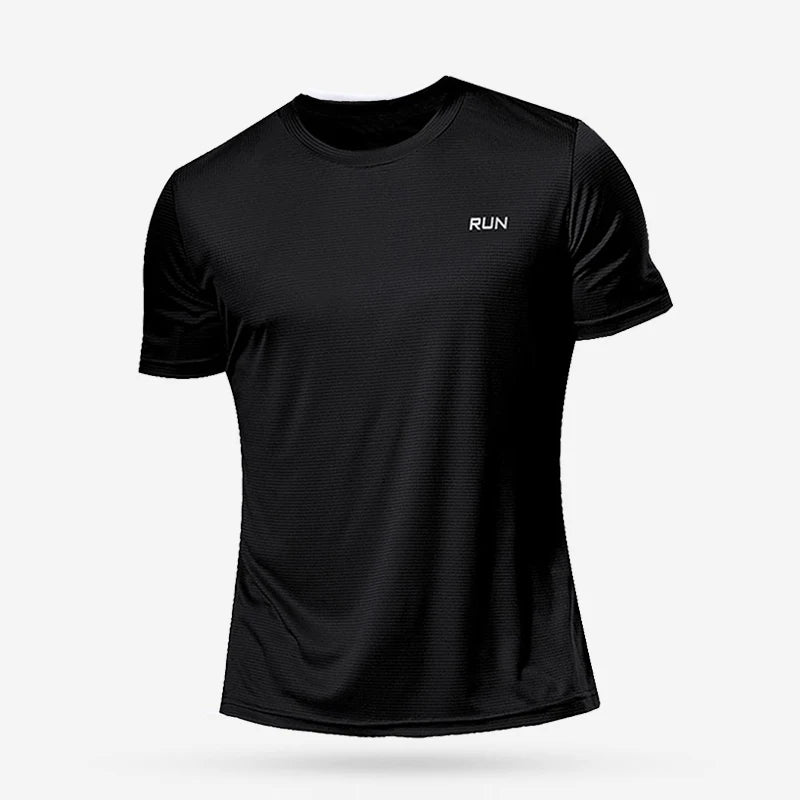 Summer Mens Quick Dry Running Bodybuilding Shirts Sport Gym T Shirt Men Short Sleeve Fitness Tops Oversized T-Shirt Jersey