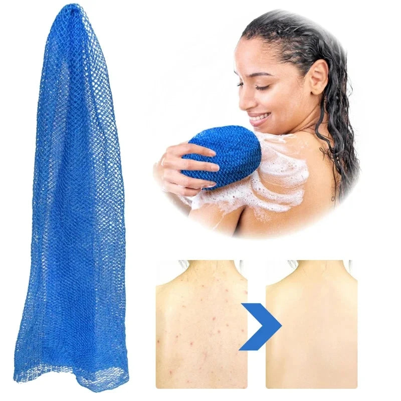 1/3Pcs African Net Bath Sponge Exfoliating Washcloth Double Side Loofah Towel Back Shower Scrubber for Getting Smoothing Skin