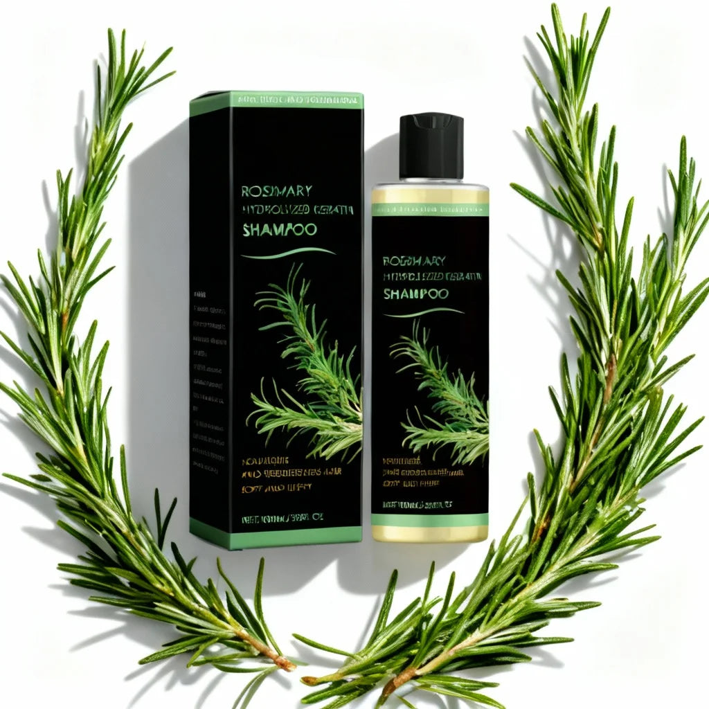 Rosemary Natural Shampoo Hair Thickness Loss Deep Nourishing Scalp Care Strengthen Repair Damaged Oil Control for Men Women